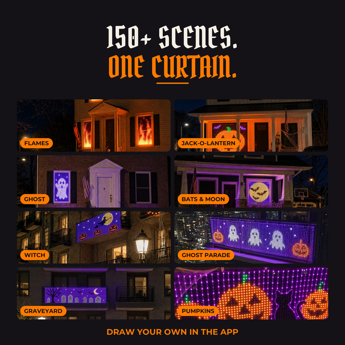 Boolume™ Smart Pixel Curtain Lights