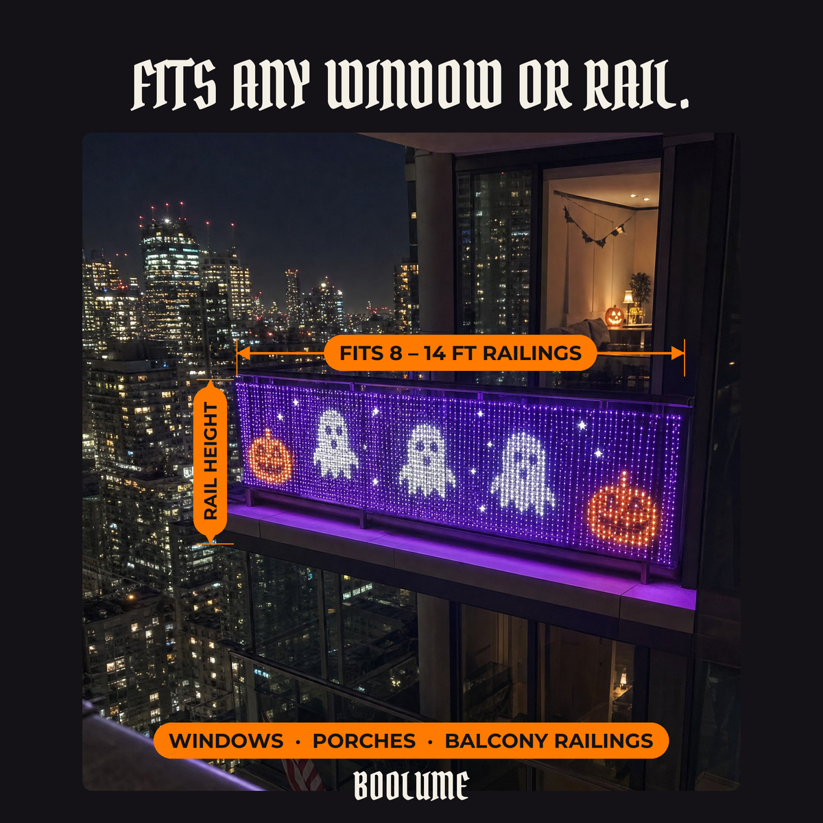 Boolume™ Smart Pixel Curtain Lights